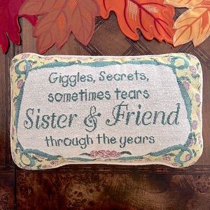 Decorative Sister Friend Pillow